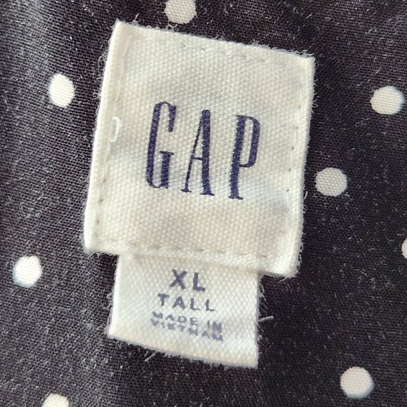 Gap Dress XL Tall Black with with polka dots - Picture 6 of 7